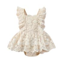 Macacão Floral para Bebê Recém-Nascida - Lioraitiin - 0 a 24 Meses Macacão Floral para Bebê Recém-Nascida - Lioraitiin - 0 a 24 Meses