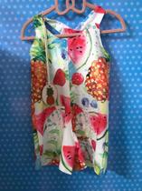 Macacão Frutas Tropicais - Tam 6