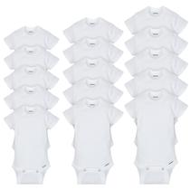 Macacão Gerber Baby, pacote multitamanho, 15 peças, branco Macacão Gerber Baby, pacote multitamanho, 15 peças, branco