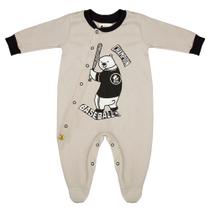 Macacão Gorette The Cat Com Pé Baseball Cinza