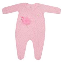 Macacão Gorette The Cat Com Pé Flamingo Rosa Macacão Gorette The Cat Com Pé Flamingo Rosa