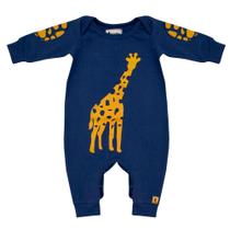 Macacão Gorette The Cat Sem Pé Girafa Azul