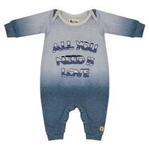 Macacão Gorette The Cat Sem Pé Love Azul