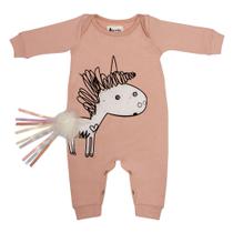 Macacão Gorette The Cat Sem Pé Unicórnio Rosê Macacão Gorette The Cat Sem Pé Unicórnio Rosê