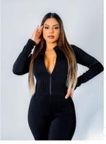 Macacão gringa canelado Macacão gringa canelado