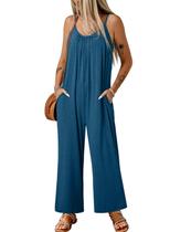 Macacão Happy Sailed Boho para mulheres azul de verão tamanho 3 Macacão Happy Sailed Boho para mulheres azul de verão tamanho 3