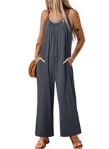 Macacão Happy Sailed casual de verão sem mangas para mulheres Macacão Happy Sailed casual de verão sem mangas para mulheres