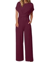 Macacão Happy Sailed One Piece para mulheres com calças largas