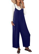 Macacão Happy Sailed Plus Size para mulheres azul de verão Macacão Happy Sailed Plus Size para mulheres azul de verão