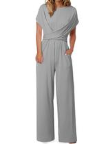 Macacão Happy Sailed Trendy Dressy para mulheres cinza tamanho M