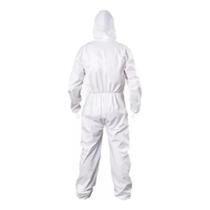 Macacão Impermeável Epi Proteção Química Pintura Com Capuz Macacão Impermeável Epi Proteção Química Pintura Com Capuz