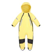 Macacão impermeável para crianças HAPIU Kids Toddler amarelo 12M Macacão impermeável para crianças HAPIU Kids Toddler amarelo 12M