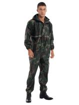 Macacão impermeável para motocicletas Rain Suit Ranrann Camo L