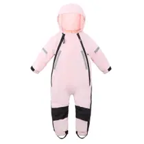 Macacão impermeável Rain Suit HAPIU Kids Toddler rosa 3T Macacão impermeável Rain Suit HAPIU Kids Toddler rosa 3T