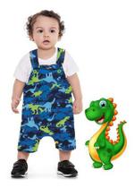 Macacão Infantil Bebê Kids Menino Menina Dinossauro P Ao G Macacão Infantil Bebê Kids Menino Menina Dinossauro P Ao G