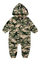 Macacão Infantil Bebê Quentinho Soft Verde Militar Macacão Infantil Bebê Quentinho Soft Verde Militar