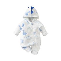 Macacão Infantil Com Estampa De Dinossauro Para Meninos, Roupa Casual De Outono Com Desenho Animado,