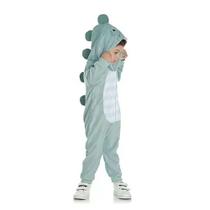Macacão Infantil Danka Plush Dino Verde - 012014 Macacão Infantil Danka Plush Dino Verde - 012014