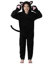 Macacão infantil de Halloween Corespe Cat Noir preto 5-6Y