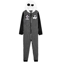 Macacão Infantil Disney em Fleece com Capuz Jack Skellington 9-10 Anos Macacão Infantil Disney em Fleece com Capuz Jack Skellington 9-10 Anos