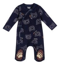 Macacão Infantil Fantasia Parmalat Bebê Com Pezinho Suedine