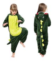 Macacão Infantil Fantasia Parmalat Bebê Dinossauro Pelúcia