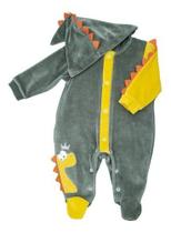 Macacão Infantil Fantasia Parmalat Bebê Dinossauro Pelúcia
