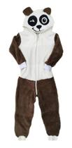 Macacão Infantil Fantasia Parmalat Bebê Urso Panda