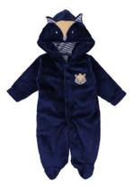 Macacão Infantil Fantasia Parmalat Bebê Urso Raposa