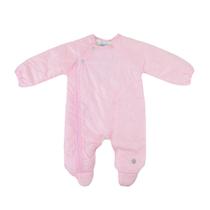 Macacão Infantil Feminino Sonho Mágico Longo Bordado Rosa - 131871