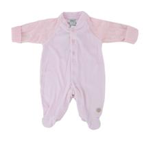 Macacão Infantil Feminino Sonho Mágico Longo Tricô Rosa - 131882 Macacão Infantil Feminino Sonho Mágico Longo Tricô Rosa - 131882