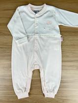 Macacão Infantil Flower Garden Feminino Branco