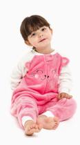 Macacão Infantil Gatinho Rosa