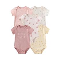 Macacão Infantil Kiddiezoom - Manga Curta, 5 Peças - Verão