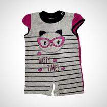 Macacão Infantil Manga Curta Júlia Tamanho P