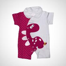 Macacão Infantil Manga Curta Liliam Tamanho P