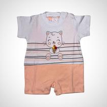 Macacão Infantil Manga Curta Maria Tamanho P