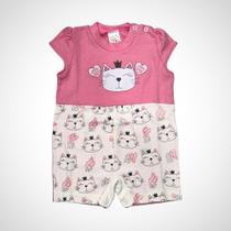 Macacão Infantil Manga Curta Vitória Tamanho M Macacão Infantil Manga Curta Vitória Tamanho M