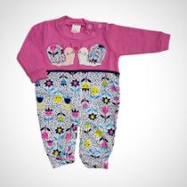 Macacão Infantil Manga Longa Nicole Tamanho RN