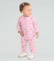 Macacão Infantil Manga Longa Rovitex Kids Rosa