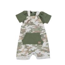 Macacão Infantil Masculino Luc.Boo Jardineira e Body Verde