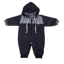 Macacão Infantil Masculino Sonho Mágico Longo Jeans Preto - 131865 Macacão Infantil Masculino Sonho Mágico Longo Jeans Preto - 131865