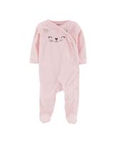 Macacão Infantil Menina Gatinha Rosa Carters