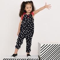 Macacão Infantil Menina - Poá laço vermelho