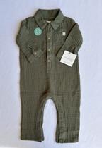 Macacão Infantil Menino 100% Algodão Orgânico Tecido Fralda Little Planet Carters