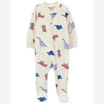 Macacão Infantil Menino Dinos Canelado 100% Algodão Carters Macacão Infantil Menino Dinos Canelado 100% Algodão Carters