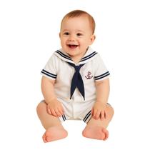 Macacão Infantil Menino Marinheiro Bebe Fantasia Macacão Infantil Menino Marinheiro Bebe Fantasia