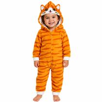 Macacão Infantil Menino Tiptop Fleece Gatinho Amarelo 201201 Macacão Infantil Menino Tiptop Fleece Gatinho Amarelo 201201
