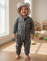 Macacão Infantil N. 01 Manga Longa Plush Estampado Alenice Inverno Macacão Infantil N. 01 Manga Longa Plush Estampado Alenice Inverno