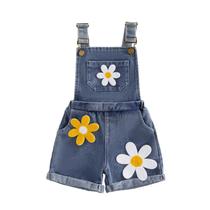 Macacão infantil para meninas, jeans, shorts, macacão Ayalinggo Strawberr